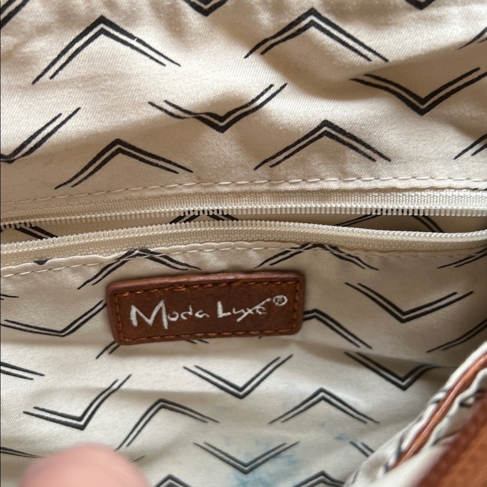 MODA LUXE CLAUDETTE vegan leather and genuine Suede backpack - Picture 4 of 4